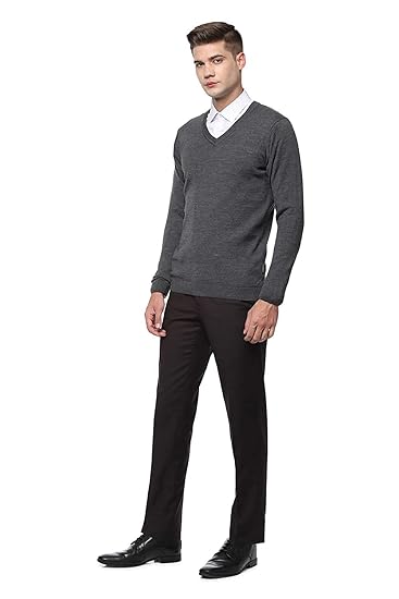 Puma Lux V Neck Sweater - Dark Gray