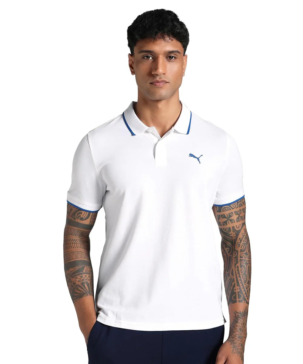 Puma Band Collar Polo White