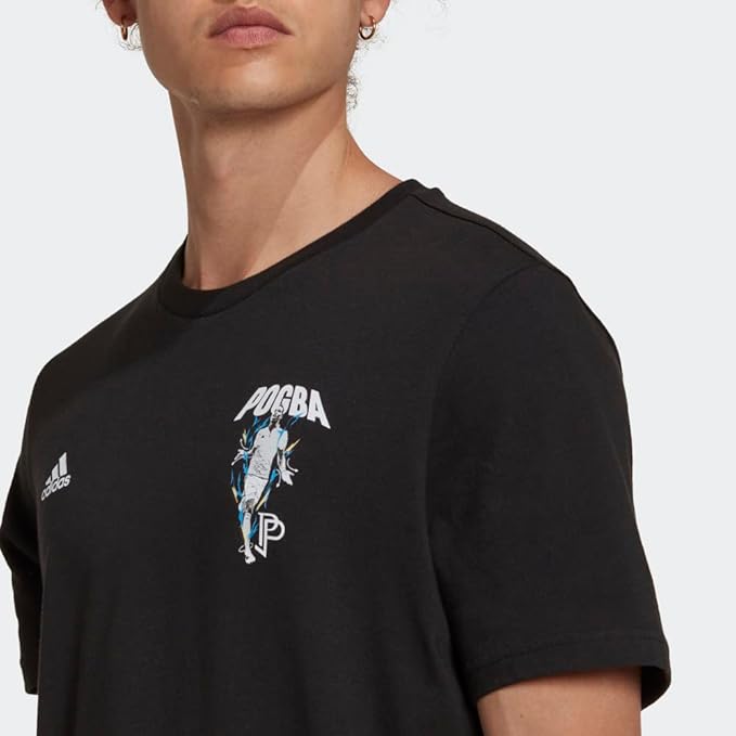 Adidas Logo Print T-Shirt Black