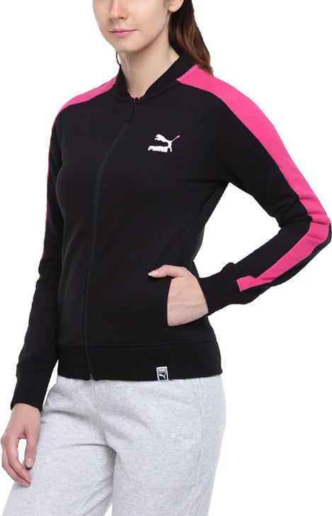 Puma Women's T7 Track Jacket in Puma Black