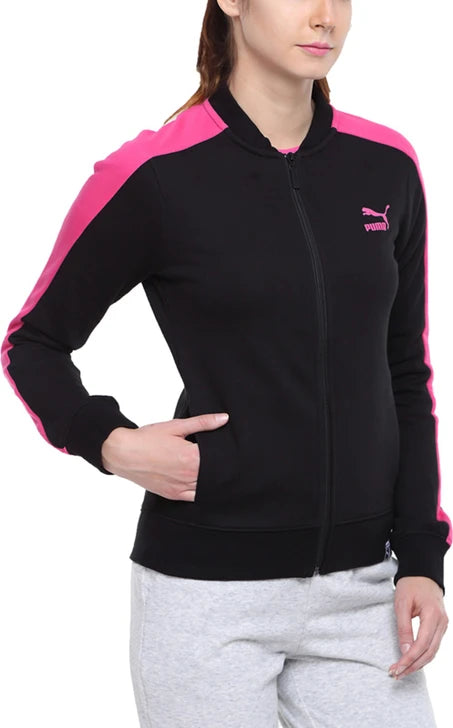 Puma Women's T7 Track Jacket in Puma Black