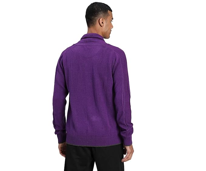 Puma Shawl Collar Sweater Plum