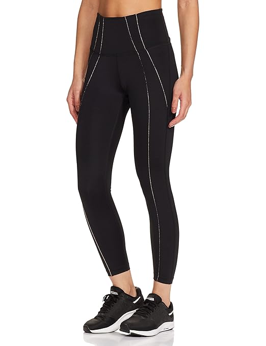 Nike W  Dry Fabric 7/8 Performance Tights, Lurex Finish