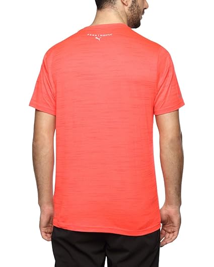 Puma NightCat Short Sleeve Tee Red Blast Heather
