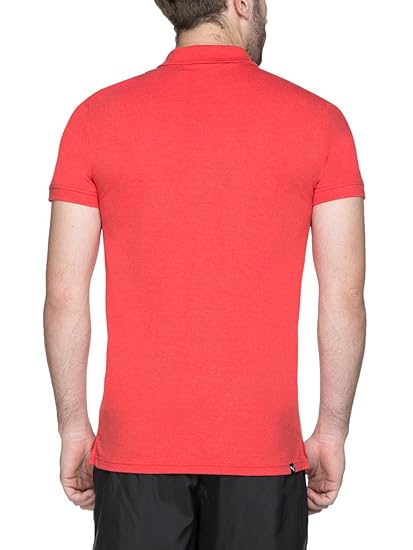 Puma Men's ESS Pique Polo Barbados Cherry