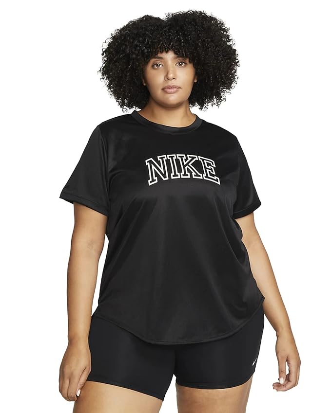 Nike Women's Dri-FIT Swoosh Run Short-Sleeve Plus Size Top