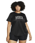Nike Women's Dri-FIT Swoosh Run Short-Sleeve Plus Size Top