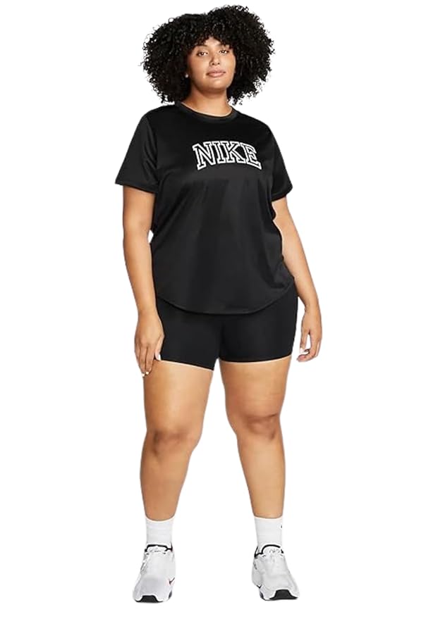 Nike Women's Dri-FIT Swoosh Run Short-Sleeve Plus Size Top