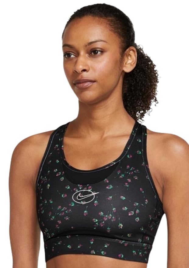 Nike Women's Dri-FIT Swoosh All-Over Print Bra