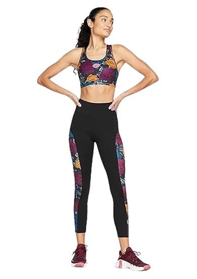 Nike Women's Dri-FIT Swoosh All-Over Print Bra