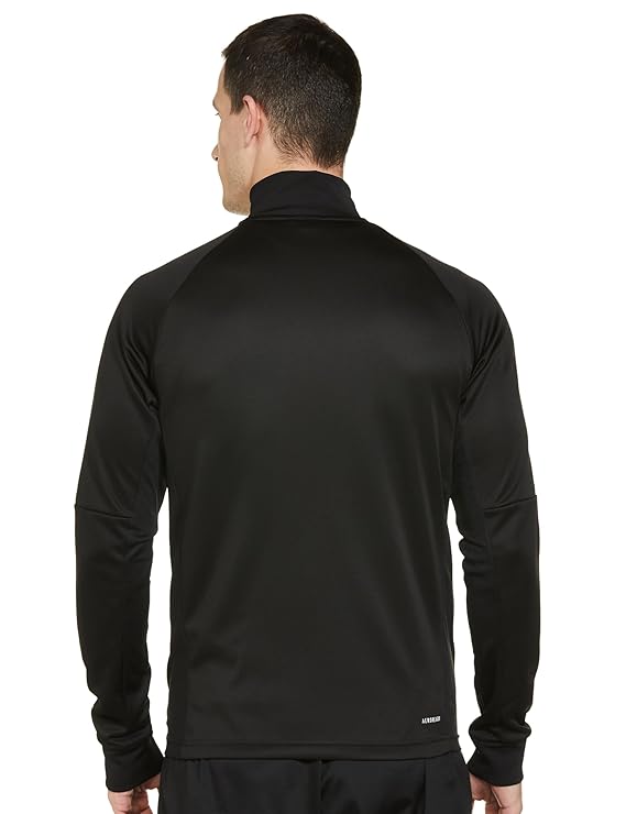 Adidas Men's Full Sleeves Turtle Neck Striped Sweatshirt