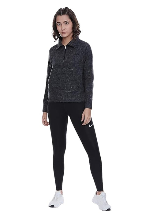 Nike AS Women's Thermal Fleece Panelled Half-Zip Mock Neck Top