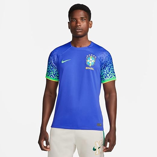 Nike Men's Brazil National Team Dri-FIT Stadium Short-Sleeve Away Jersey