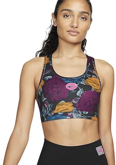 Nike Women's Dri-FIT Swoosh All-Over Print Bra
