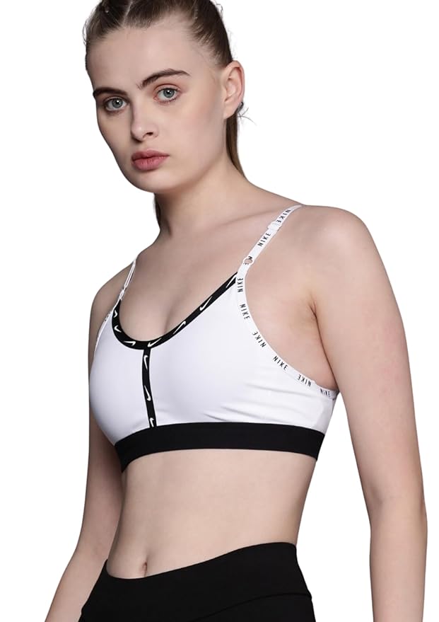 Nike Dri-FIT Indy Logo Cut Sports Bra