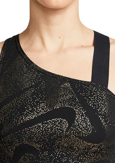 Nike Dri-FIT Swoosh Asymmetrical All-Over Print Bra