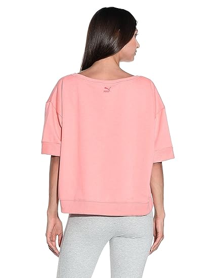 Puma Women's Varsity Short Sleeve Sweatshirt