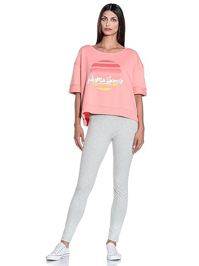 Puma Women's Varsity Short Sleeve Sweatshirt