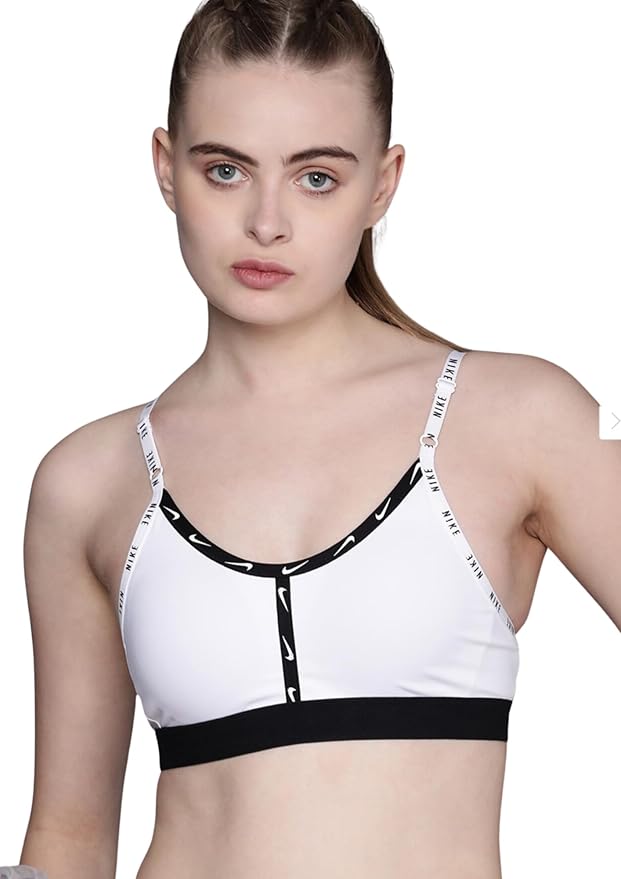 Nike Dri-FIT Indy Logo Cut Sports Bra