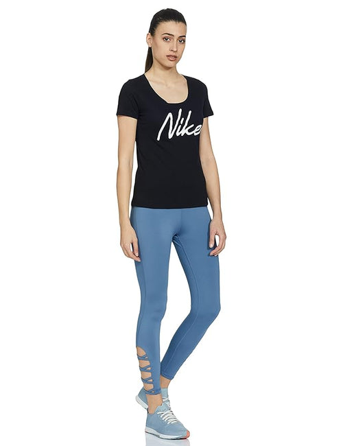 Nike AS Women's DFCT Technology Scoop Neck Logo T-Shirt, XD Edition