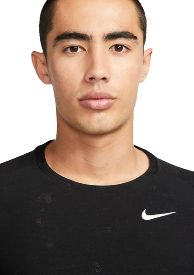 Nike Men's Dri-FIT Garment-Dyed All-Over Print Long-Sleeve Shirt