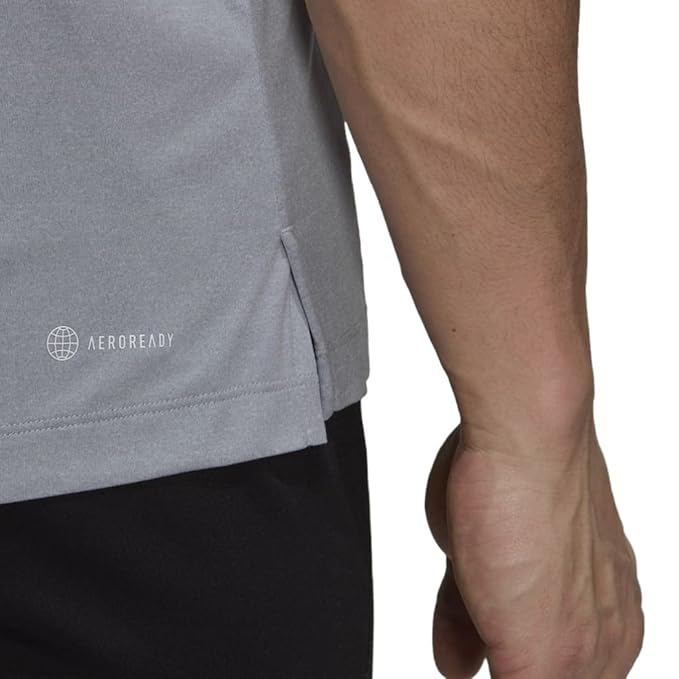 Adidas Striped T-Shirt Silver