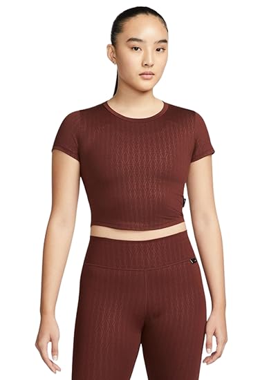 Nike One Luxe Dri-FIT All-Over Print Slim-Fit Training Top