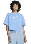 Nike Women's Sportswear Swoosh Fleece Short-Sleeve Crop Top
