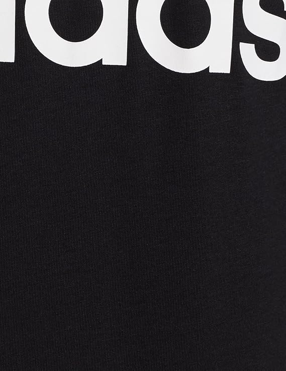 Adidas Logo Print T-Shirt Black