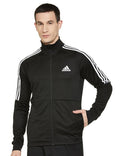 Adidas Men's Full Sleeves Turtle Neck Striped Sweatshirt