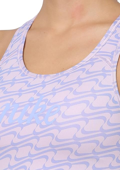 Nike Dri-FIT Swoosh All-Over Print Graphic Sports Bra
