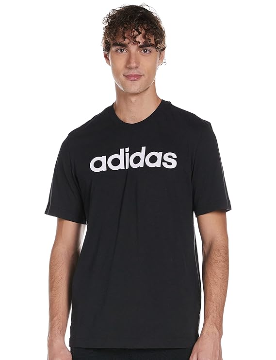 Adidas Typography Black T-Shirt