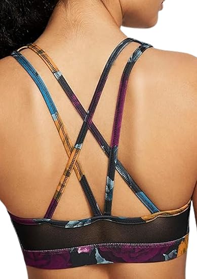 Nike Women's Dri-FIT Swoosh All-Over Print Bra