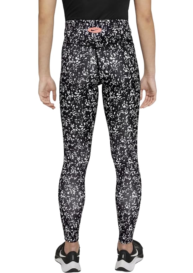 Nike Girls' Dri-FIT One Luxe Icon Clash All-Over Print Leggings