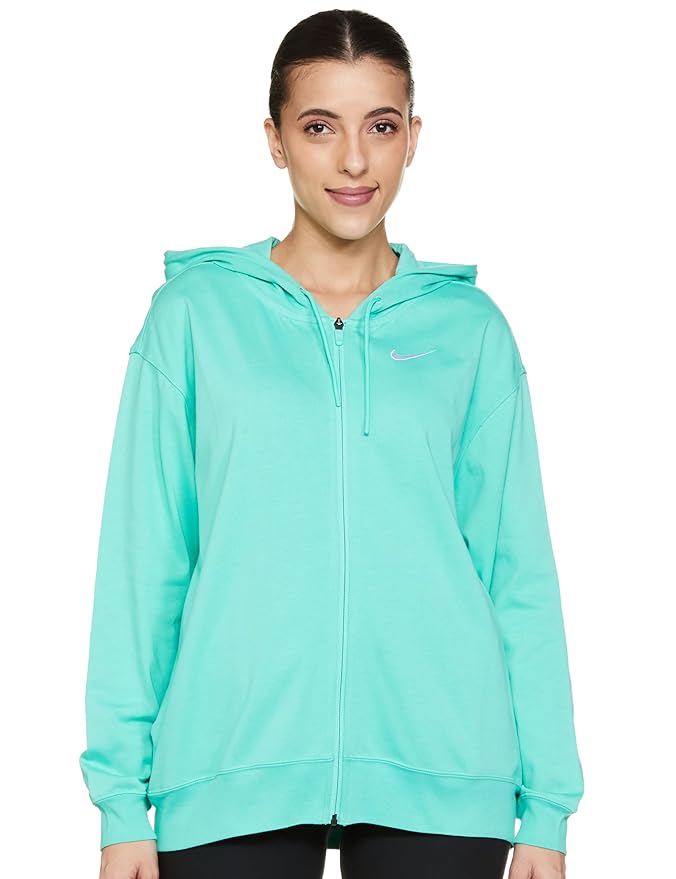 Nike Oversized Fit Full-Zip Jersey Hoodie