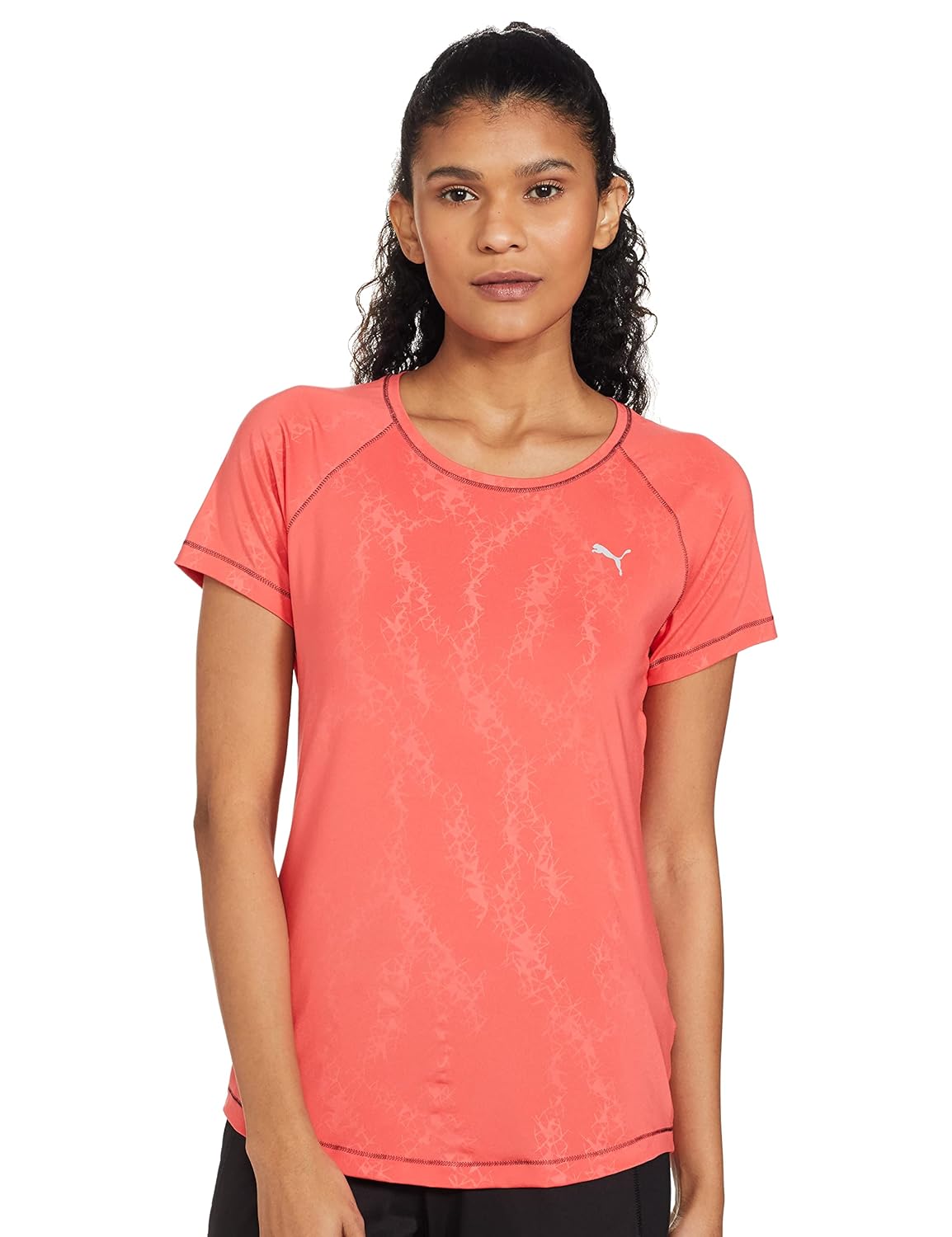 Puma Women's WT Essential Graphic Tee Cayen