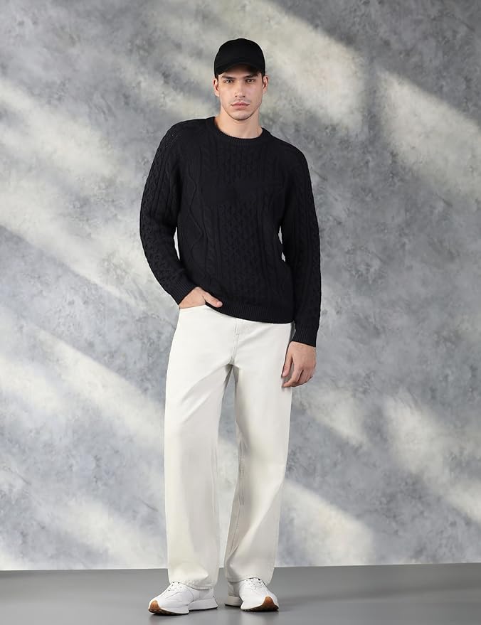 Nike AS Men's Cable Knit Long Sleeve Sweater