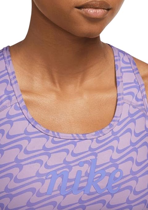 Nike Dri-FIT Swoosh All-Over Print Graphic Sports Bra