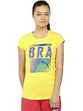 Puma Women's Olympic Fan Tee - Vibrant Yellow