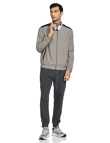 Puma Men's Woven Jacket II - Steel Gray-Black
