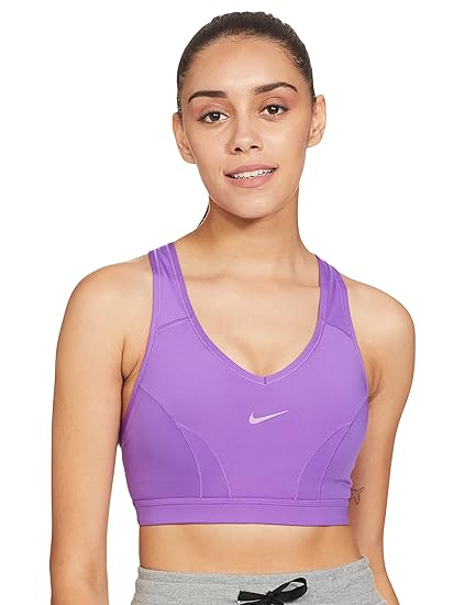 Nike Dri-FIT Swoosh Icon Clash V-Neck Sports Bra