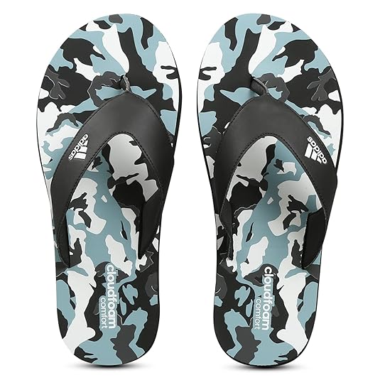 Adidas Cloudfoam Synthetic and Textile Slippers for Men