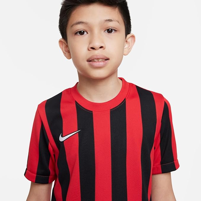 Nike Youth Dri-FIT Division IV Striped Short-Sleeve Jersey