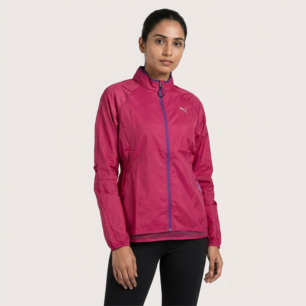 Puma Women's Lightweight Woven Jacket Cerise