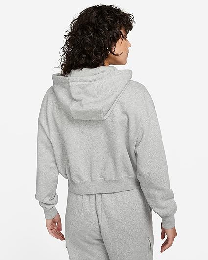 Nike Women's Sportswear Club Fleece Graphic Cropped Hoodie