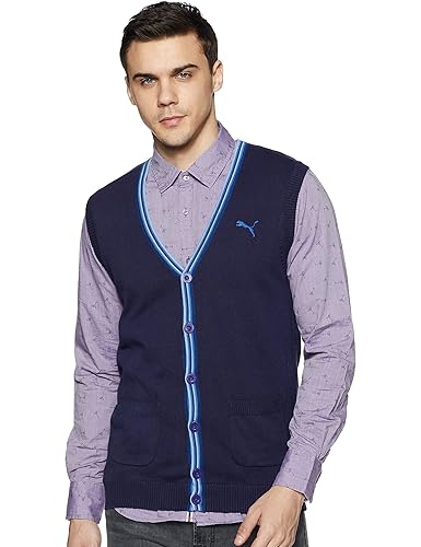 Puma Men's Solid Cardigan Sweater