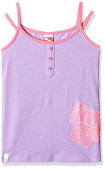 Puma Girls Graphic Top Bougainvillea Purple