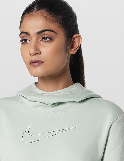 Nike Women's Sportswear Fleece Graphic Funnel Hoodie Future