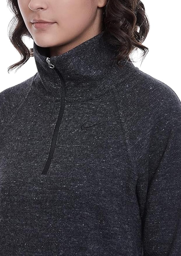 Nike AS Women's Thermal Fleece Panelled Half-Zip Mock Neck Top