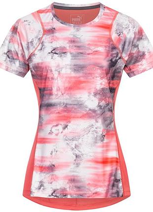 Puma Women's Graphic Short Sleeve Tee Sunkist Coral